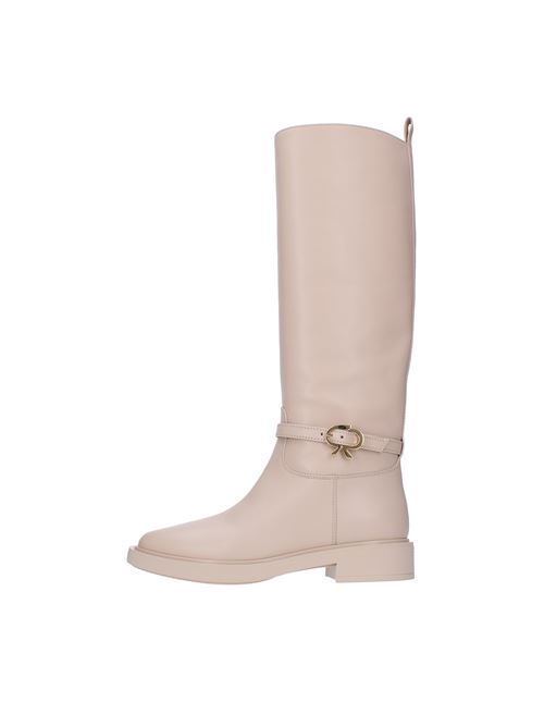 Stivali in pelle GIANVITO ROSSI | RIBBON CAVALIERCREMA